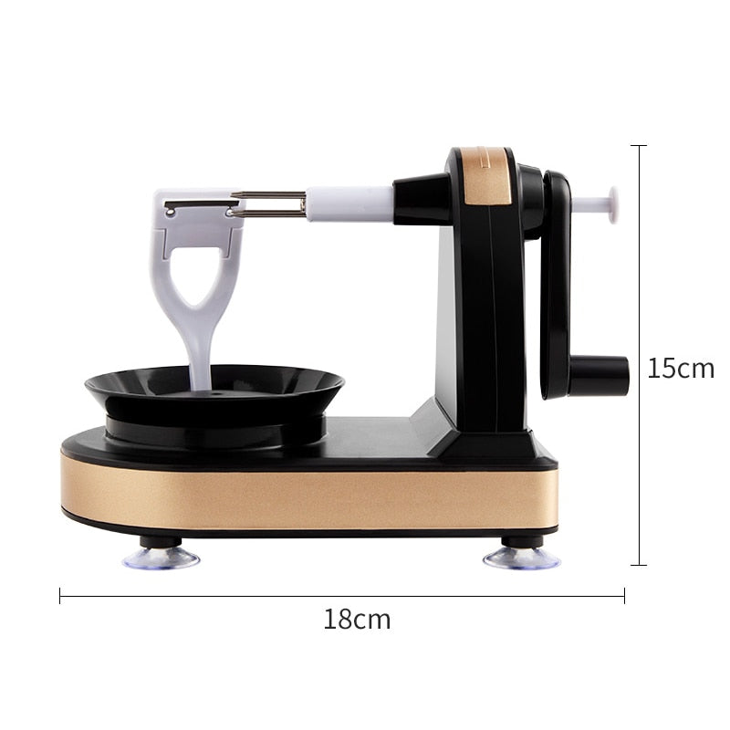 Descascador de maçã multifuncional com manivela para casa Descascador de frutas com fatiador de maçã Cortador de núcleo para conveniência de cozinha