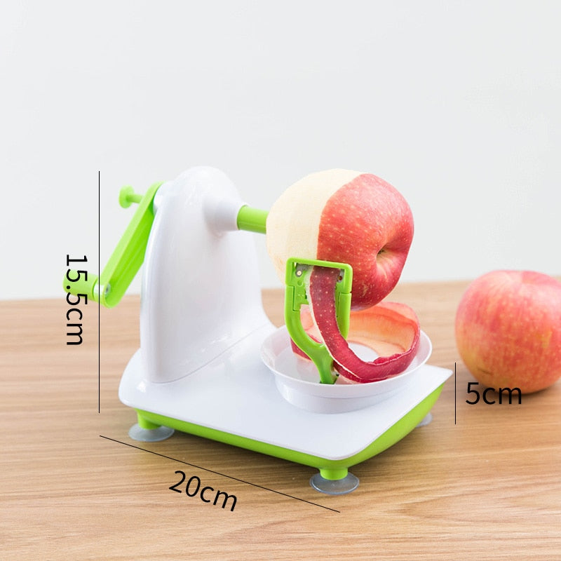 Descascador de maçã multifuncional com manivela para casa Descascador de frutas com fatiador de maçã Cortador de núcleo para conveniência de cozinha